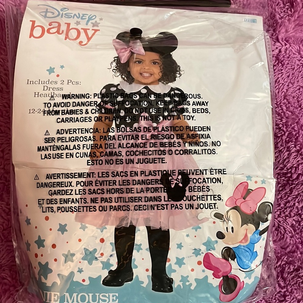 Minnie Mouse costume 12-24m